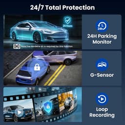 Thijox - Dashcam Auto Achteruitkijkspiegel 10 inch Touchscreen Full HD 2K, Streaming Media DVR met 150° Groothoek, Nachtzicht, GPS, G-Sensor, Loop Opn — thumbnail 2