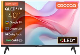 Coocaa 40-inch (101 cm) QLED FHD Smart TV met Google TV, HDR10, Dolby Audio, Bluetooth 5.1, Eye Care (laag blauw licht), ingebouwde Chromecast, drievoudige tuner DVB-T2/C/S2, CI+, model 40CGQG41Z (2026), energieklasse E — thumbnail 1