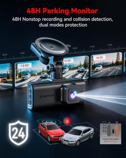 4K Dash Cam - Autocamera Rijcamera - Veilig Rijden - Dubbele Lens - 3.18 Inch Scherm - Zwart — thumbnail 5