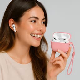 Studio Air® Airpods Hoesje Pro 3 Siliconen Case - Roze - Soepel Airpod Hoesje voor Airpods Pro 3 (model 2025) — thumbnail 5