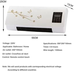 Draagbare Airco - Verwarming - Klimaatregeling - 2-in-1 Functie - 2000W - Wit — thumbnail 5