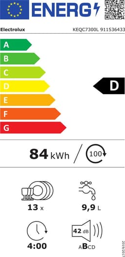 Electrolux KEQC7300L Volledig ingebouwd 13 couverts — thumbnail 2
