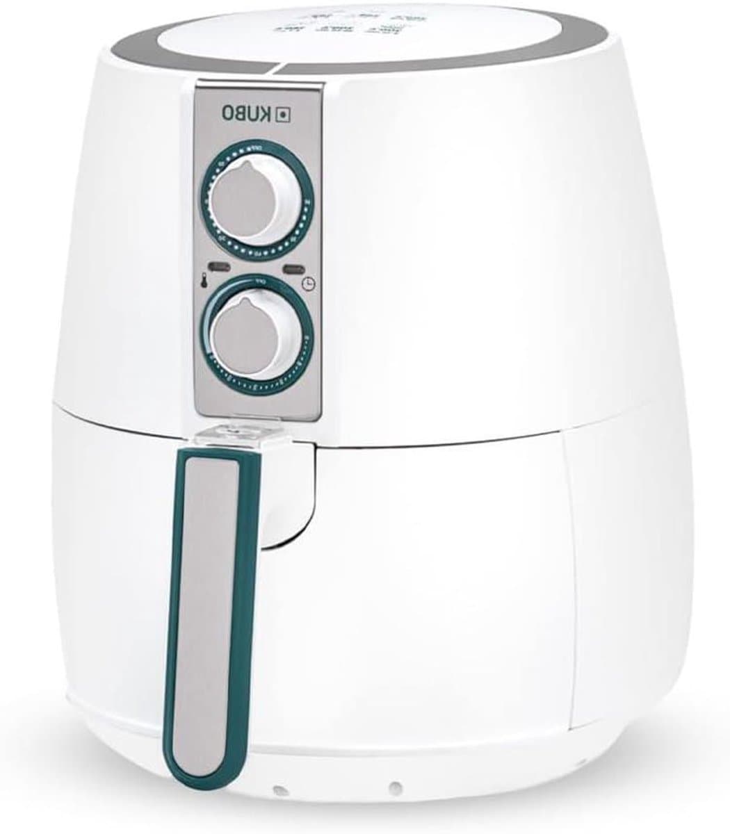 Olievrije Friteuse - Heteluchtfriteuse Airfryer - Gezond Frituren - Afneembare Onderdelen - 25 Liter - Wit/Groen — afbeelding 1