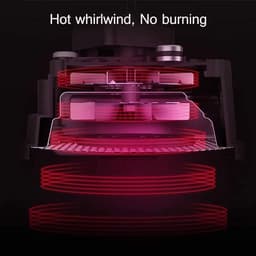 Mini heteluchtfriteuse - Digitale oven - Snelle maaltijden - Temperatuurregeling - 20.6 x 28.7 cm - Rood — thumbnail 4