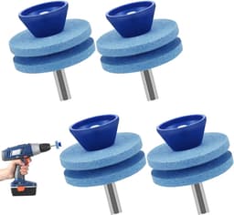 SnelShoppen - 4 Stuks Grasmaaier Mes Slijpwielen, Tuin Gereedschap Slijpstenen, Botte Mes Slijpstenen voor Meeste Boormachines en Handboormachines - Ø — thumbnail 1