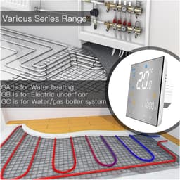 Slimme Thermostaat - Temperatuur Controller - Comfortabel Huis - 5+2 Dagen Schema - 86x86mm - Zilver — thumbnail 4