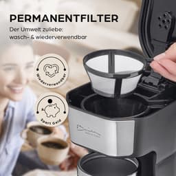 Barista Single koffiezetapparaat to go 450 watt | compact filterkoffiezetapparaat met thermobeker | kleine, draagbare coffee to go machine | incl. isolatiebeker & nylon permanent filter - zwart — thumbnail 5