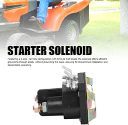 Startmagneet Schakelaar - Relais 4-polig - Grasmaaier Onderhoud - Waterdicht Ontwerp - 12V DC - Messing — thumbnail 3