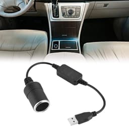 SnelShoppen - 5V USB naar 12V Auto Sigarettenaansteker Female Adapter - Ideaal voor Auto Oplader, Dashcam en Elektronische Apparaten — thumbnail 5