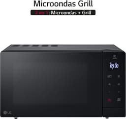 Magnetron met Grill - Oven Combimagnetron - Snel Eten Bereiden - Eenvoudige Reiniging - 30 Liter - Zwart — thumbnail 2