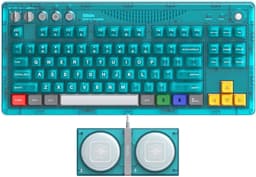 8BitDo Mechanical Clear Blue - Draadloos - ANSI - RGB - Bluetooth, 2,4 GHz, USB-C - Blauw — thumbnail 1