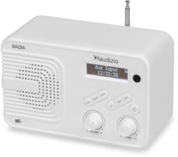 DAB radio - Audizio Badia - Kleine radio - Met Bluetooth, USB en AUX - Slaapkamer radio - Wit — thumbnail 3