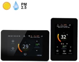 Digitale Thermostaat - Slimme Regelaar Vloerverwarming - Energie Besparen - Met CO2 Sensor - 60 mm Montagegat - Wit — thumbnail 2