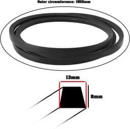 Grasmaaier Aandrijfsnaar 135061504/0 - Vervangingsband - Duurzaam rubber - Betrouwbare krachtoverdracht - ShopVlot — thumbnail 3