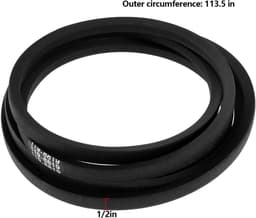 SnelShoppen - Vervangingsriem Grasmaaier 1 stuk 119-8819 Geschikt voor Toro TimeCutter SS4200 SS4235 SS4260 Buitenomtrek 113,5 Inch Breedte 1/2 Inch Z — thumbnail 3