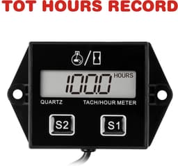 SnelShoppen - Digitale Snelheidsmeter HM011A met Onderhoudsherinnering, Verwisselbare Accu en Slaapmodus voor ZTR-Grasmaaier, Tractor, Marine, Generat — thumbnail 5