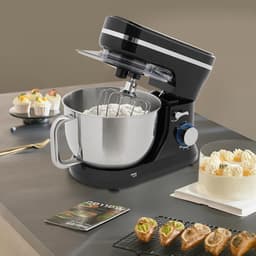 Keukenmachine 3-in-1 - Mixer Standmixer - Bakken en Koken - Krachtige Koperen Motor - 4.5 Liter - Zwart — thumbnail 2