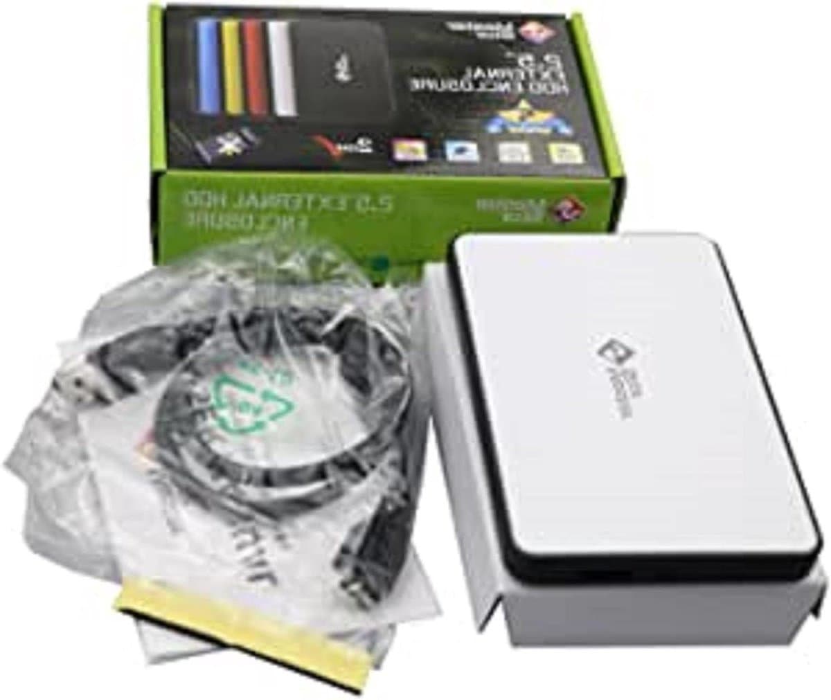 Draagbare Harde Schijf - Externe Opslag Externe Schijf - Bestanden Opslaan - Super Speed USB 3.0 - 13mm dik - Wit — afbeelding 1