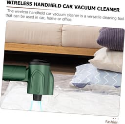 Draagbare Stofzuiger - Hand Vacuüm - Auto Schoonmaken - Draadloos Ontwerp - 28 cm Lengte - Donkergroen — thumbnail 5