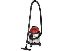 Einhell Elektrische Nat-/Droogzuiger TC-VC 1820 S - 1250 W - 180 mbar - 20 L - blazeraansluiting - Incl. diverse accessoires - kunststofslang 1,5 m - 3-delige kunststof buis - Schuimfilter