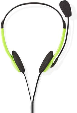 Nedis PC-Headset - On-Ear - Stereo - 2x 3.5 mm - Opvouwbare microfoon - Groen — thumbnail 4