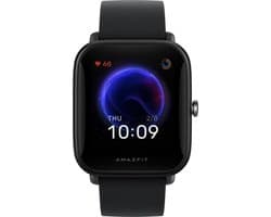 Xiaomi Amazfit Bip U Smartwatch - Zwart - Schermgrootte: 1.43 Inch 320 x 302 pixel - Compatibel met Android en iOs - Waterbestendig tot 50 meter (5 ATM) - Schermtype: LCD