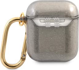 Guess TPU Glitter Case AirPods 1 - AirPods 2 Zwart — thumbnail 2