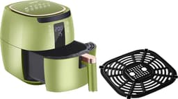 Swiss Pro+ - SP-DAF7LG - airfryer XXXL - Intelligente Heteluchtfriteuse Digitaal- 7 L - XXXL - New Model 2026- GRATIS Recepten Boek - Touchscreen - TURBO Opwarmen - Green - 7 liter — thumbnail 13