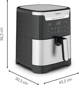 Moulinex Easy Fry & Grill XXL Enkel Vrijstaand Heteluchtfriteuse Zwart, Roestvrijstaal — thumbnail 8
