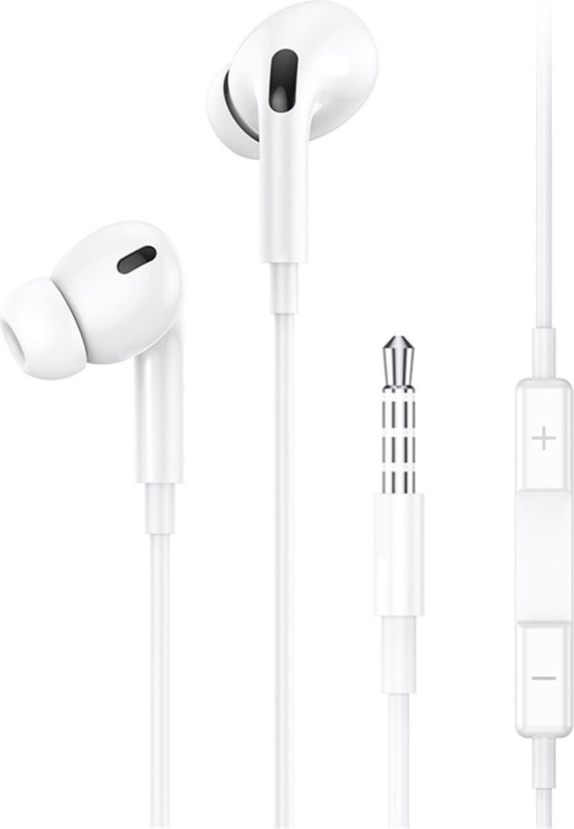 USAMS EP-41 Serie - Stereokoptelefoon - 3,5 mm - Wit - Ergonomisch — afbeelding 1