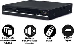 Denver DVD Speler met HDMI - Ondersteund FULL HD - CD Speler - Dolby Digital Decoder - Coax / Scart / USB - DVH7787SMK2 — thumbnail 2