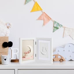 Fotolijst Met Baby Hand- En Voetafdruk In Klei - Veilig En Gemakkelijk - Gipsafdrukken Kraamcadeau — thumbnail 5