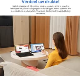 Thuys - Portable Monitor - Draagbare Monitor - Draagbaar Scherm - Hoogwaardige Kwaliteit — thumbnail 5