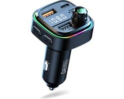 DirectGoods® FM Transmitter Bluetooth – Bluetooth Transmitter - USB-C Snellader - Carkit