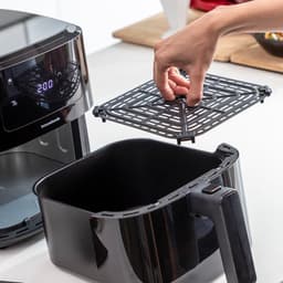 Pack Luchtfriteuse met mand en Opvouwbaar siliconen mandje voor airfryer InnovaGoods — thumbnail 20