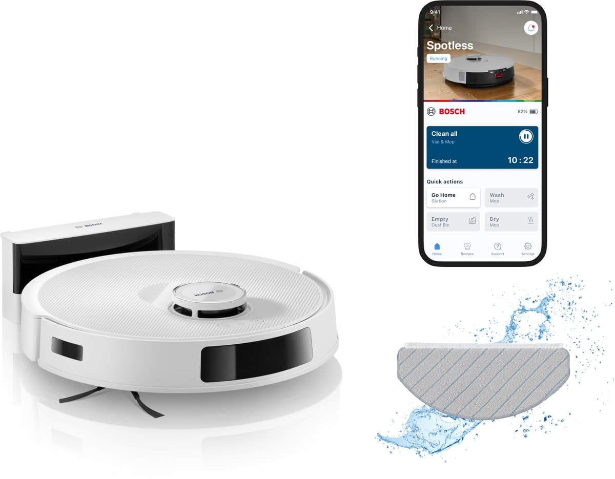 Bosch BCRC2W robotstofzuiger 0,4 l Zakloos Wit — afbeelding 1