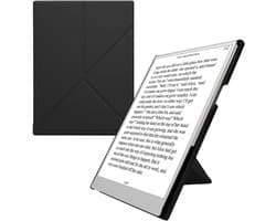 kwmobile e-reader hoesje geschikt voor Remarkable Paper Pro hoes - E reader case met standaard en penhouder - Kunstleren ereader cover in zwart