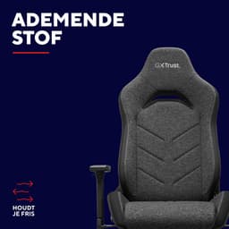 Trust GXT 723 Ruya Fabric - Gaming Stoel - Gamestoel - Bureaustoel - Verstelbaar - Gamingstoel - Gaming Chair - Grijs — thumbnail 3