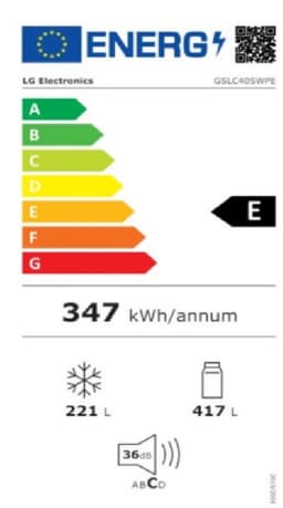 LG GSLC40SWPE - Vrijstaand - Amerikaanse deur - Wit - 638 liter - WATERLEIDING — thumbnail 5