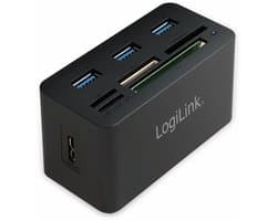 LogiLink CR0042 USB 3.0 HUB 3-Port 3x USB 3.0 All-in-One Kartenleser
