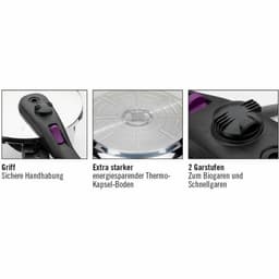 Snelkookpan GSW Roestvrij staal 4 L Zilverkleurig — thumbnail 2