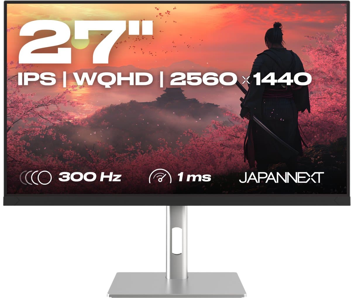 JAPANNEXT Gaming Monitor 27" IPS WQHD (2560x1440) 300Hz 1ms | JN-IPS27G300Q-HSP — afbeelding 1