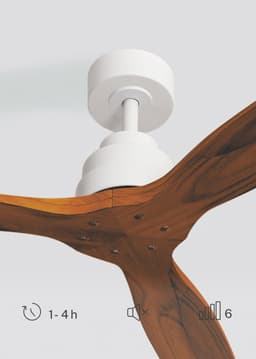 CREATE - Plafondventilator 40W silent Ø132 cm - Met Afstandsbediening - 6 Snelheden - Timer - Zomer/Winter functie - Wit - WIND STYLANCE — thumbnail 2
