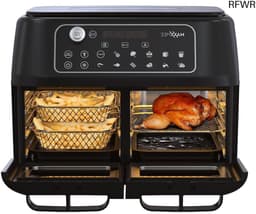 RFWR® Heteluchtfriteuse met Dubbele Kamer Technologie - 11 Liter Frituur- en Grillcombinatie — thumbnail 1