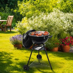 Gregman Roast 60 Elektrische & Houtskool BBQ – 5 kW – Deksel & Wielen — thumbnail 5
