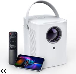 Draagbare Miniprojector - 5G WiFi en Bluetooth, ondersteunt 1080P, 4D Keystone Correction, compatibel met smartphone, TV Stick, Android, iOS, Xbox, PS5 — thumbnail 1
