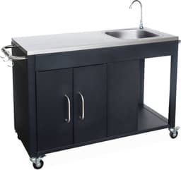 sweeek - Stalen buitenkeuken b139xd70,6xh113 cm — thumbnail 1