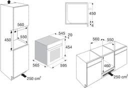 ETNA CM450ZT - 50 liter - oven met magnetronfunctie - LED verlichting - Kindererslot - Klapdeur - Draaiknoppen en tiptoetsen - 24 uurs tijdsaanduiding — thumbnail 9