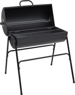 vidaXL Barbecuevat met 2 kookroosters 80x95x90 cm staal zwart — thumbnail 1