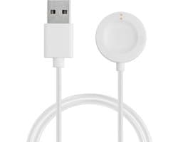 kwmobile USB-oplaadkabel geschikt voor Fossil Gen 6 5 4 Smartwatch / Skagen Falster 2 kabel - Laadkabel voor smartwatch - in wit